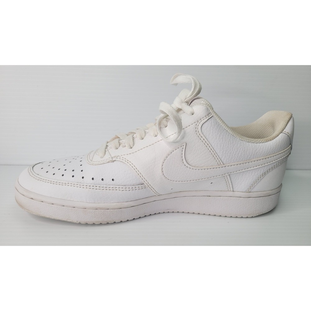 Nike Court Vision Low Mens 9 White CD5434-100 Classic Basketball Sneakers - Picture 8 of 9